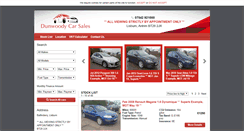 Desktop Screenshot of dunwoodycarsales.co.uk